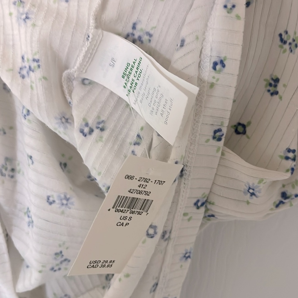 NWT Aerie Superchill Modal Rib Baby T-Shirt - Picture 2 of 2